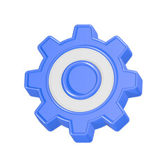 gear setting 3d rendering machine setting