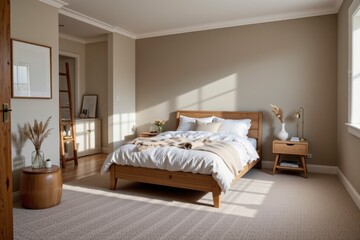 Cozy and Modern Bedroom with Natural Lighting and Minimalist Style