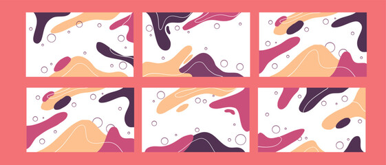 Obraz premium Abstract Background Set Bundle: Diverse Modern Textures and Designs