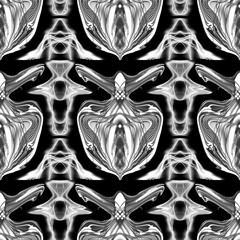 Heart Abstract Light Lines Symmetrical Pattern


