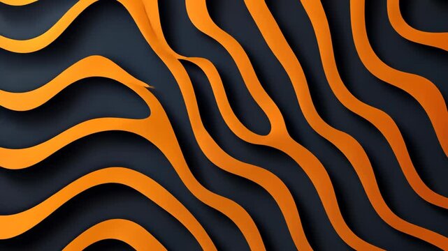 Artistic Representation of Tiger Fur Stripes