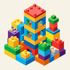 Fototapeta premium toy building blocks