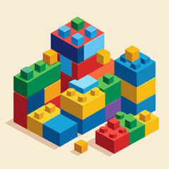 Obraz premium toy building blocks