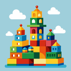 Fototapeta premium toy building blocks