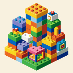 Obraz premium toy building blocks