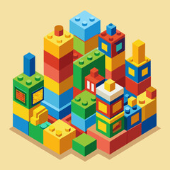 Fototapeta premium toy building blocks