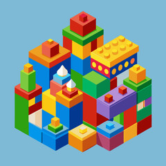 Obraz premium toy building blocks