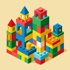 Fototapeta premium toy building blocks