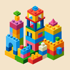 Obraz premium toy building blocks