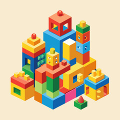 Obraz premium toy building blocks