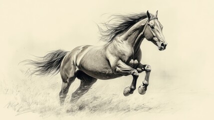 Obraz premium Majestic Running Horse