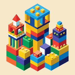 Fototapeta premium toy building blocks