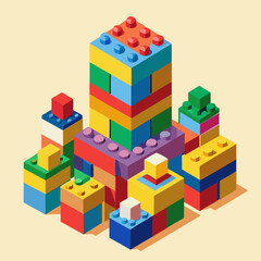 Fototapeta premium toy building blocks