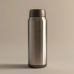 Stainless Steel Water Bottle Studio Shot. (5)