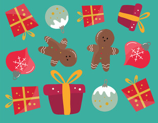 Christmas Ornament Background Vector