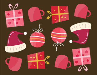 merry christmas vector background design