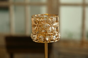 Beautiful candle holder as ornament for interior and decoration. Tempat lilin