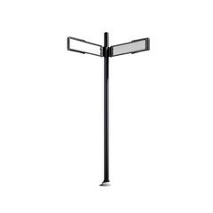Obraz premium Blank Directional Street Signpost on a Green Background