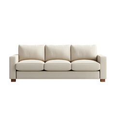 Fototapeta premium Contemporary sofa with clean lines and neutral tones