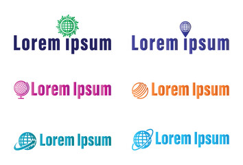 Abstract business logo set