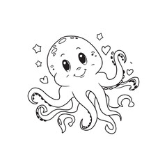 funny octopus cartoon