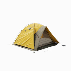 Yellow and Gray Dome Tent for Camping Adventures