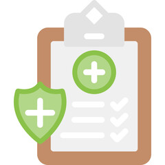 Obraz premium Hospital Diagnosis Flat Icon