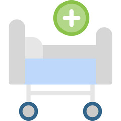 Fototapeta premium Hospital Recovery Flat Icon