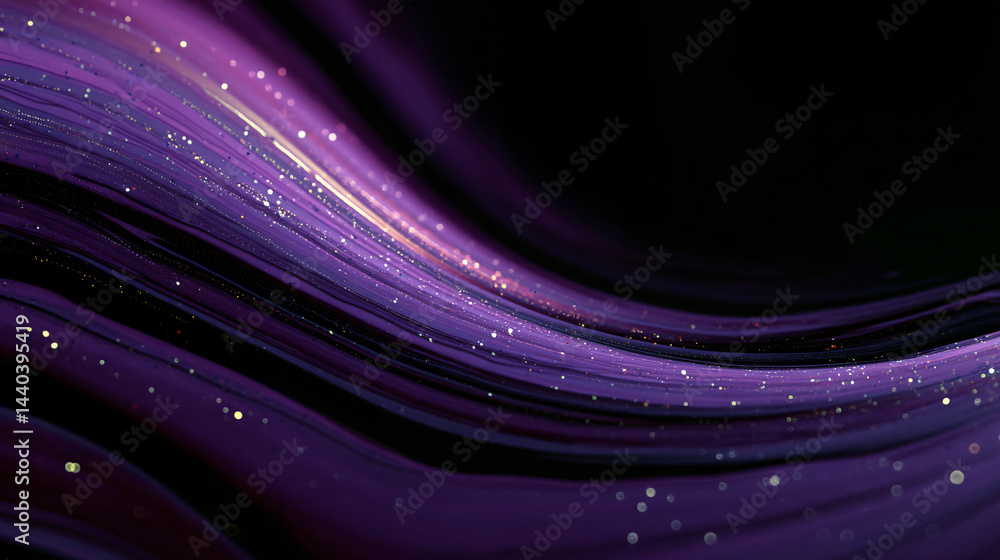 Poster abstract purple wave pattern with a smooth design.