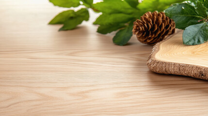 Naklejka premium Majestic pine tree standing tall with a pine cone hanging amongst its branches in a natural forest environment
