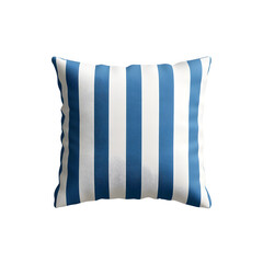 Striped throw pillows with a seaside aesthetic