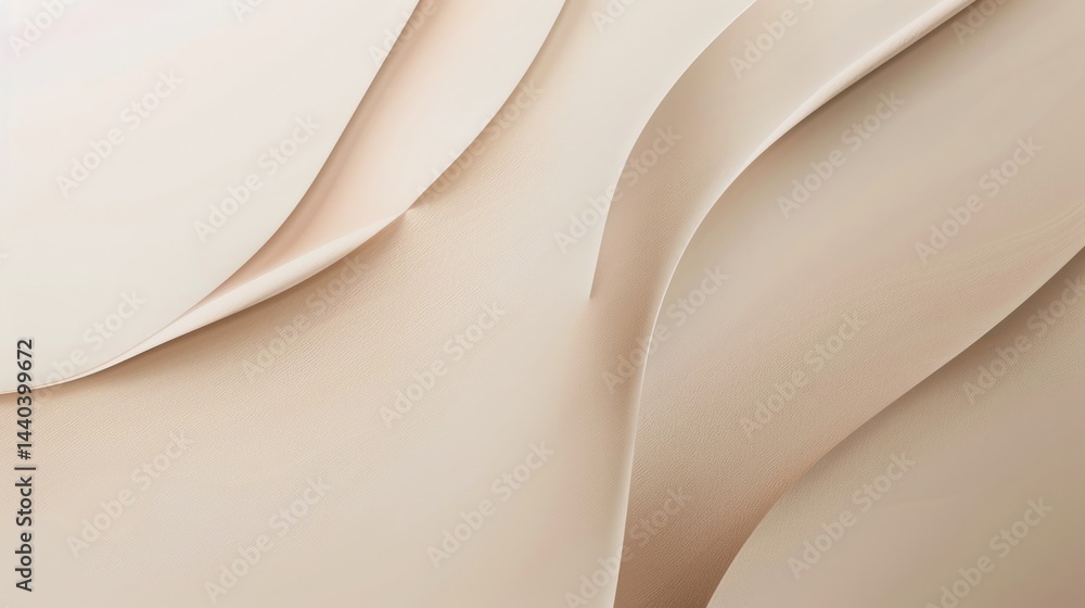Poster abstract beige color wave flowing express the energetic signal. seamless texture of vividness curve 