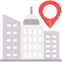 Location City Icon Flat Icon