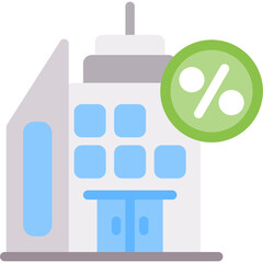 Property Tax Flat Icon