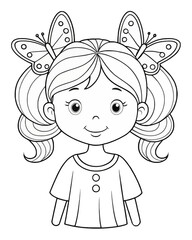 butterfly coloring book for kids pages