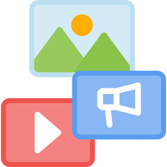 Multimedia Flat Icon