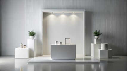 Clean Minimalist Product Display , product showcase, podium,  product showcase, podium