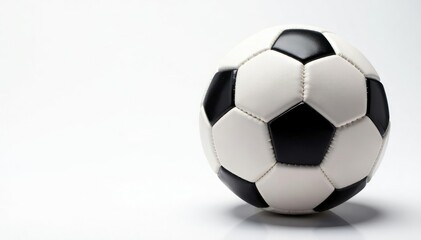 Obraz premium Close-up view of football on white background, spiral, object