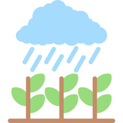 Waterlogged Field Flat Icon