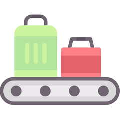 Baggage Claim Flat Icon