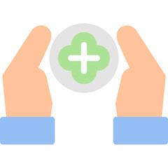 Obraz premium Health Insurance Flat Icon