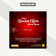 Product  Promotion for social media, modern creative promotional web banner, Digital business marketing design.
