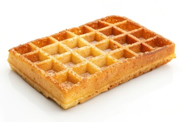 waffles isolated on white