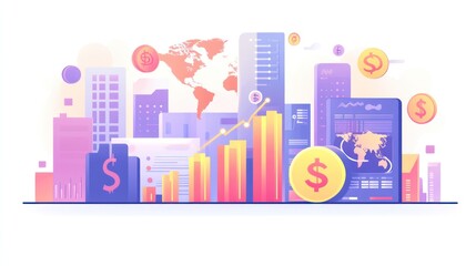 Global Financial Growth in Urban Landscape