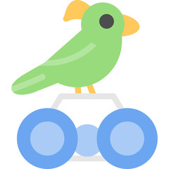 Bird Watching Flat Icon