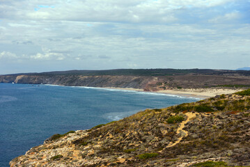 Fototapeta premium praja de bordeira carrapateira algarve portugal