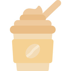 Coffee Shop Frappuccino Flat Icon