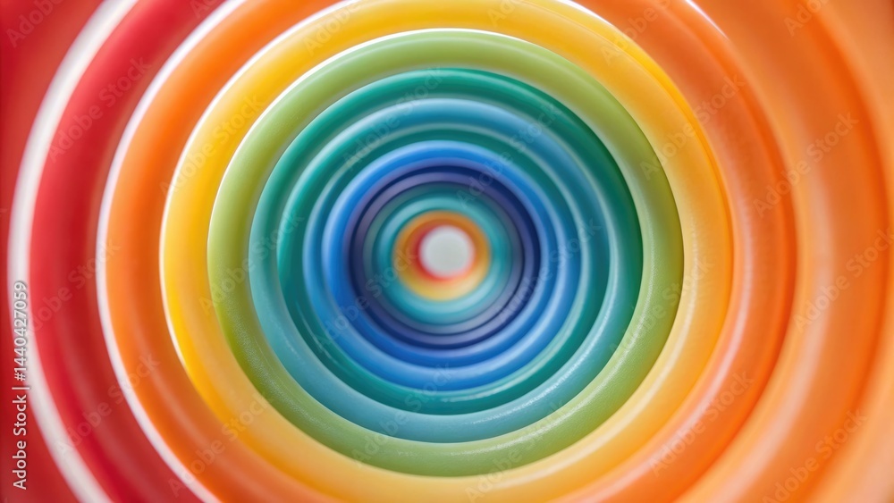 Aufkleber exploring the color gradient spiral a visual journey through thought paths and ideas in abstract art