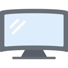 Gaming Monitor Flat Icon