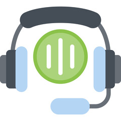 Gaming Headset Flat Icon